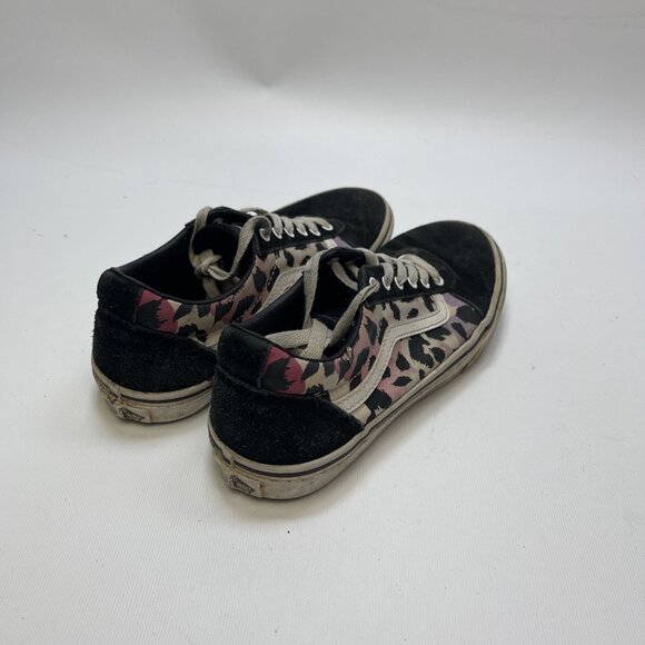 Vans Old Skool Pink Purple Leopard Camo Skater Shoe Low Top Size 4.5 Missy Teen - Picture 3 of 16